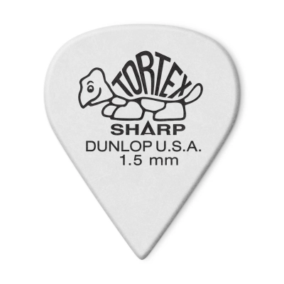 Dunlop - Tortex Sharp  Picks Players Pack (72 Pack) - 1.5mm