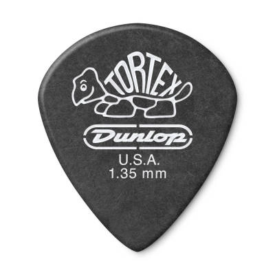 Dunlop - Tortex Pitch Black Jazz III Guitar Picks (12 Pack) - 1.35mm