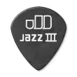 Tortex Pitch Black Jazz III Guitar Picks (12 Pack) - 1.5mm