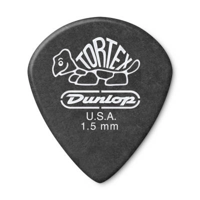 Dunlop - Tortex Pitch Black Jazz III Guitar Picks (12 Pack) - 1.5mm