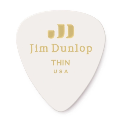 Dunlop - Dunlop - Celluloid Player Pack (72 Pack) - White Thin