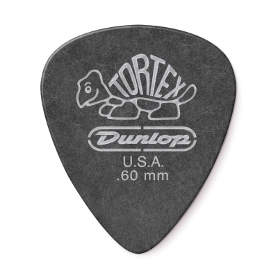 Dunlop - Tortex Pitch Black Standard Players Pack (72 Pack) - .60mm