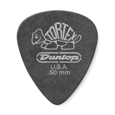 Dunlop - Tortex Pitch Black Standard Players Pack (72 Pack) - .50mm