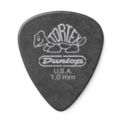 Dunlop - Tortex Pitch Black Standard Players Pack (72 Pack) - 1.0mm