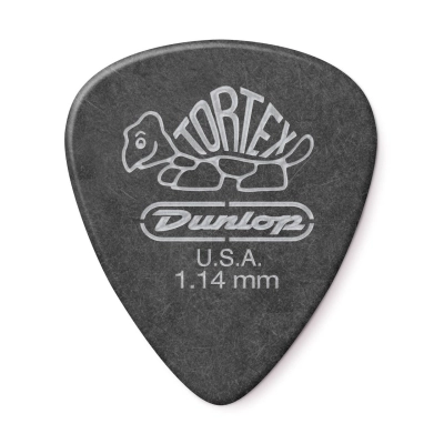 Dunlop - Tortex Pitch Black Standard Players Pack (72 Pack) - 1.14mm