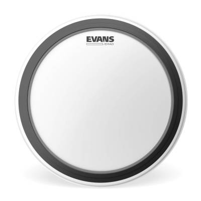 BD24EMADCW - 24 Inch EMAD Batter Coated White Drumhead