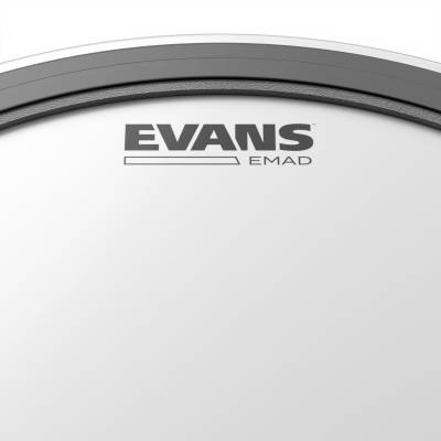 BD24EMADCW - 24 Inch EMAD Batter Coated White Drumhead
