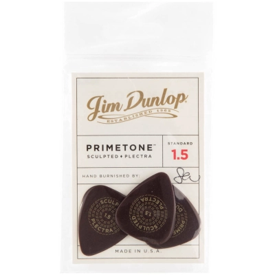 Primetone Standard Sculpted Plectra Picks Player Pack (3 Pack) - 1.5mm