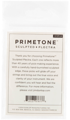 Primetone Standard Sculpted Plectra Picks Player Pack (3 Pack) - 1.5mm