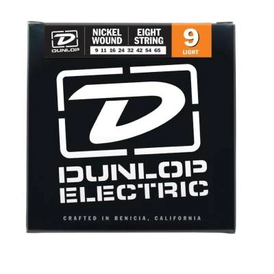 Dunlop - Nickel Wound Guitar Strings - 8 String Light