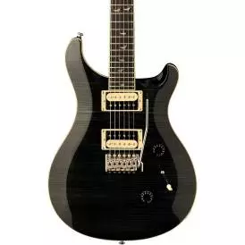 SE Custom 24 30th Anniversary Flame Top Electric Guitar - Grey Black