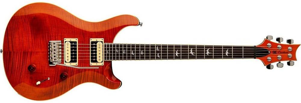 PRS Guitars SE Custom 24 30th Anniversary Flame Top Electric Guitar -  Orange | Long & McQuade