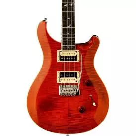 SE Custom 24 30th Anniversary Flame Top Electric Guitar - Orange