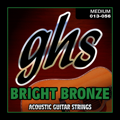 GHS Strings - Bright Bronze Acoustic Guitar Strings - Medium