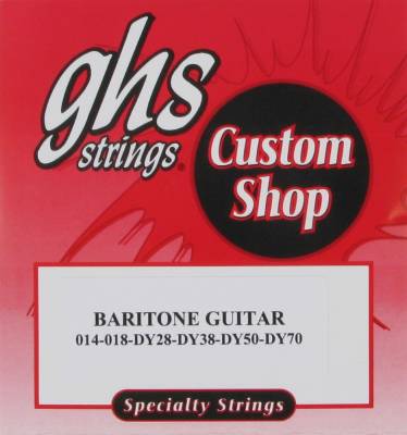 GHS Strings - Custom Shop Baritone Guitar Round Wound - Light