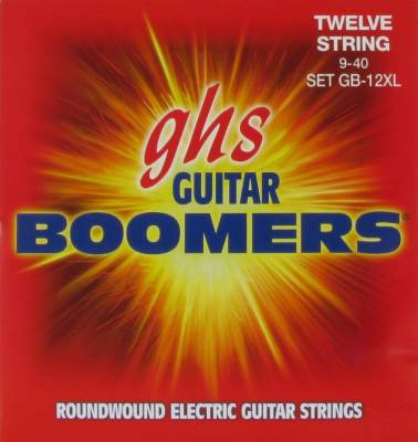 GHS Strings - 12 String Electric Guitar Boomers Roundwound - Extra Light