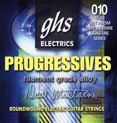 GHS Strings - Dave Mustaine Signature Set - Roundwound Filament Grade Alloy Electric Guitar Strings - Light Top/ Heavy Bottom
