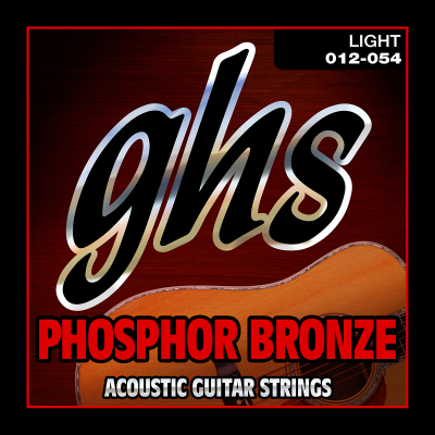 GHS Strings - Phosphor Bronze Acoustic Guitar Strings - Light