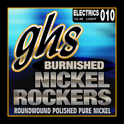 GHS Strings - Burnished Pure Nickel Roundwound Electric Guitar Strings - Light