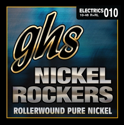 GHS Strings - Nickel Rockers Rollerwound Electric Guitar Strings - Light