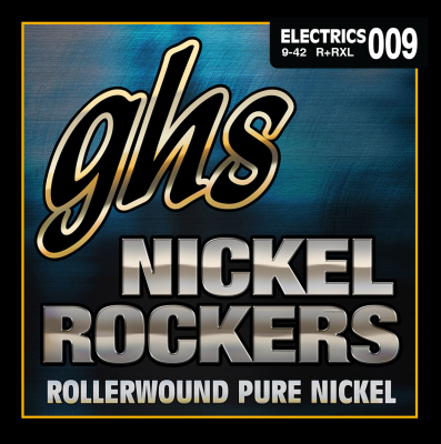 GHS Strings - Nickel Rockers Rollerwound Electric Guitar Strings - Extra Light