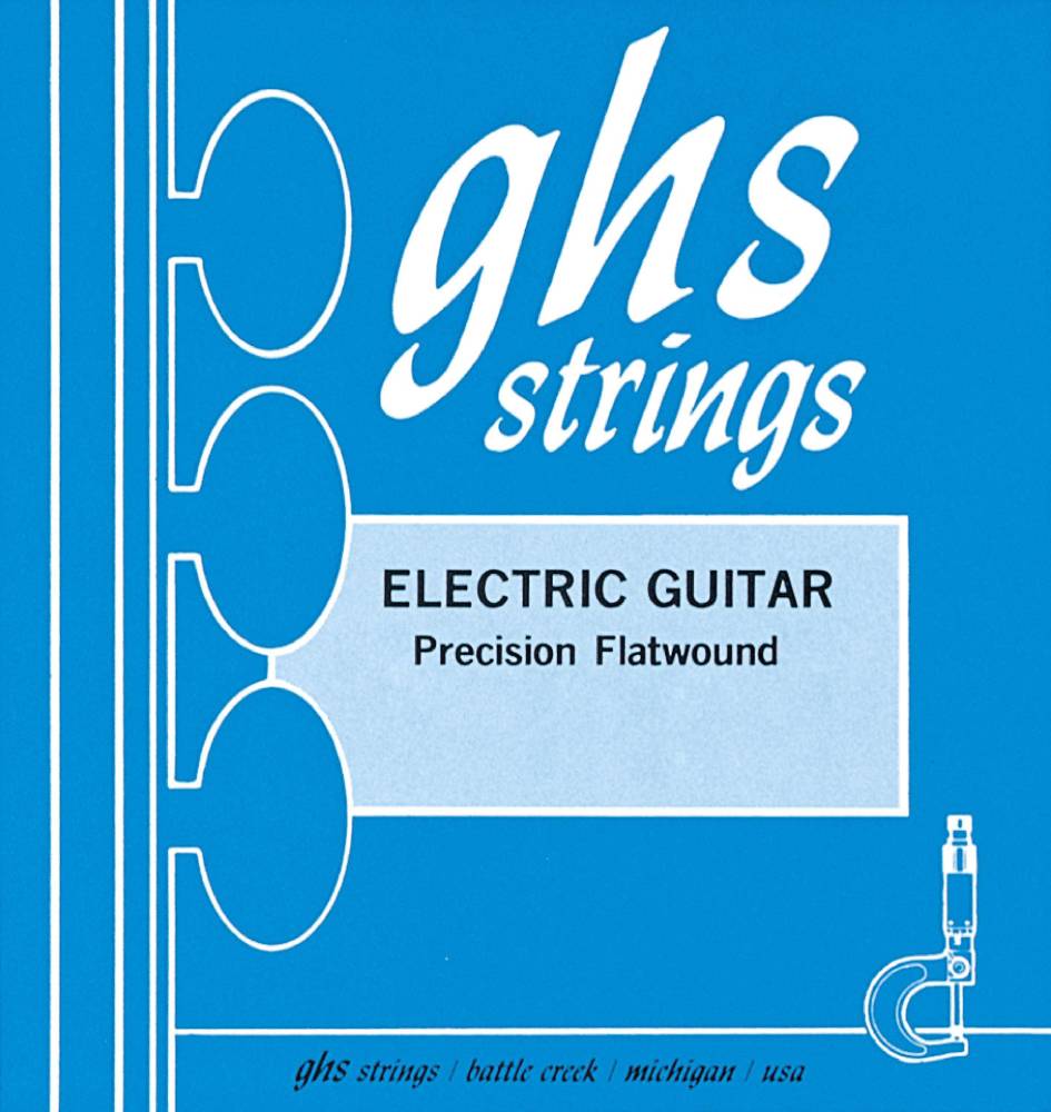 GHS Strings Precision Flatwound Guitar Strings Extra Light Long & McQuade