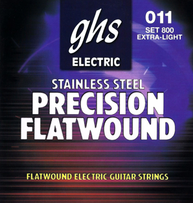 GHS Strings - Precision Flatwound Guitar Strings - Extra Light