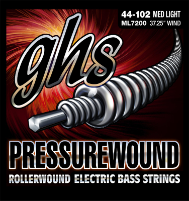 GHS Strings - Pressure Wound Bass Strings - Standard (34), Medium Light