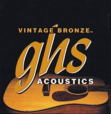 GHS Strings - Vintage Bronze Acoustic Guitar Strings - Medium
