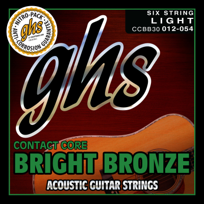 Contact Core Bright Bronze Acoustic Guitar Strings - Light