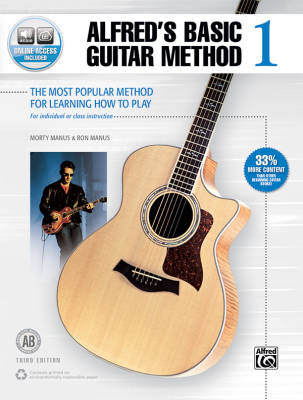 Alfred\'s Basic Guitar Method 1 (3rd Edition) - Manus - Book/Audio Online