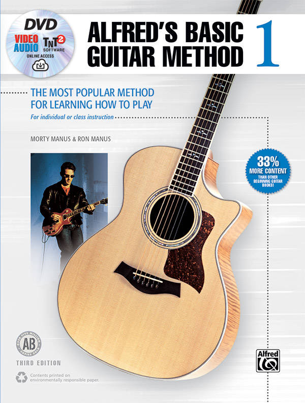 Alfred\'s Basic Guitar Method 1 (3rd Edition) - Manus - Book/DVD/Audio Online