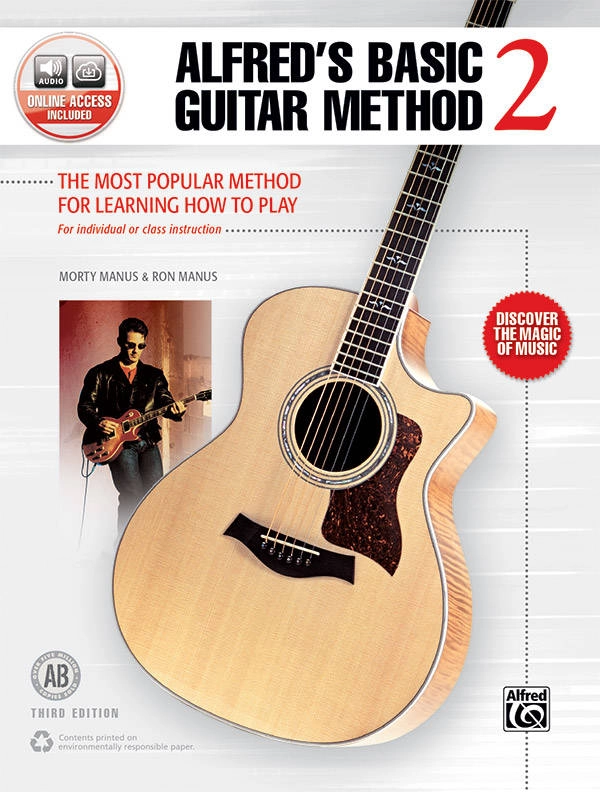 Alfred\'s Basic Guitar Method 2 (3rd Edition) - Manus - Book/Audio Online