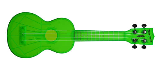 Waterman Composite Soprano Ukulele - Fluorescent Sour Apple Green