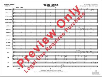 This Here (Dis Here) - Timmons/Morales - Jazz Ensemble - Gr. 3