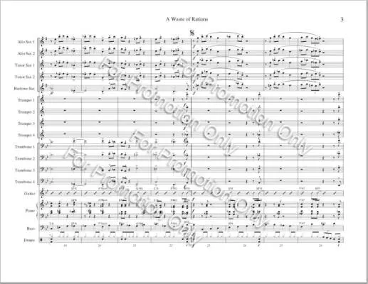 A Waste of Rations - Yorke-Slader - Jazz Ensemble - Gr. Medium