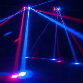 4 Barrel Mirrors with 4x8-Watt LEDs (1 Ea RGBW)