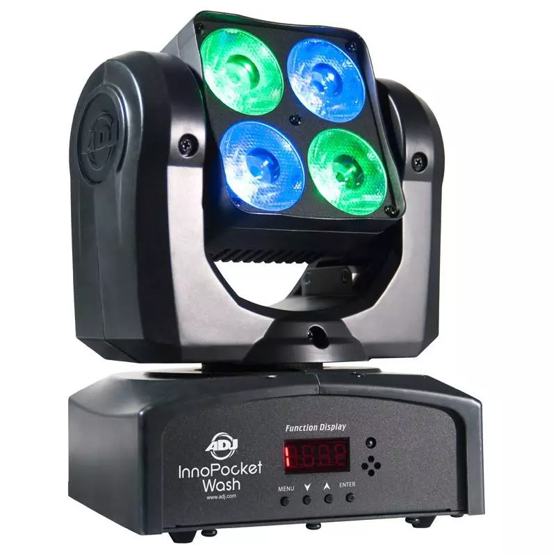 Mini Moving Head Fixture w/ 4x10-Watt Quad RGBW\'s