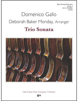 Trio Sonata - Gallo/Monday - String Orchestra - Gr. 4