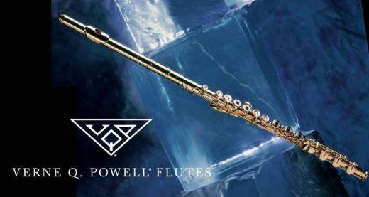 Powell Flutes - Handmade Custom Conservatory Sterling Silver Flute - Heavy Wall, Inline G, 14k Riser, Wings