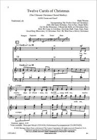 Twelve Carols of Christmas (Medley) - Weston - SATB