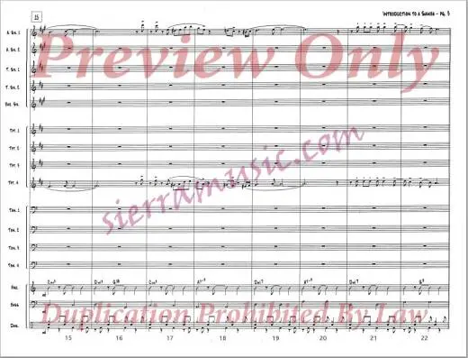 Introduction To A Samba - Adderley/Curnow - Jazz Ensemble - Gr. Medium