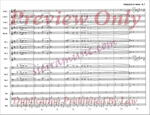 Introduction To A Samba - Adderley/Curnow - Jazz Ensemble - Gr. Medium
