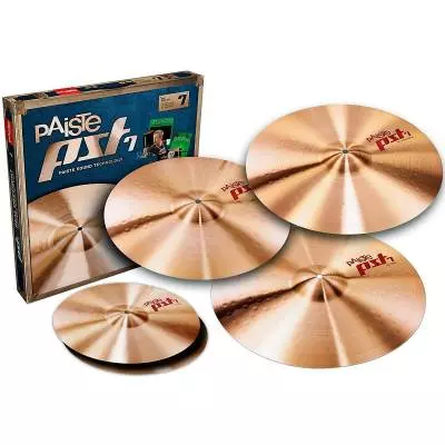 PST7 Session Set (14\'\' Hats, 16\'\' Thin Crash, 20\'\' Light Ride, Free 18\'\' Thin Crash)