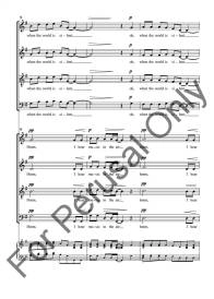 Over My Head - Spiritual/Durow - SATB Double Choir