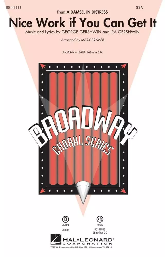 Nice Work If You Can Get It - Gershwin/Brymer - SSA