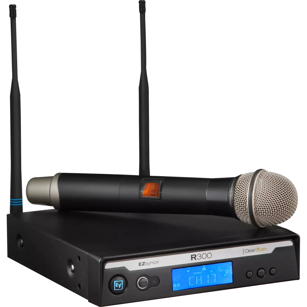 R300-HD Wireless Handheld Microphone System w/ PL22 Mic - Freq Band A