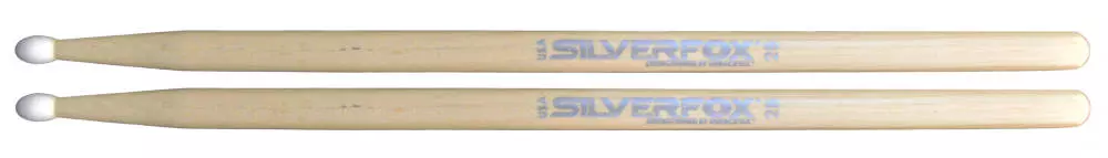 2B Hickory Drumsticks with Nylon Tip