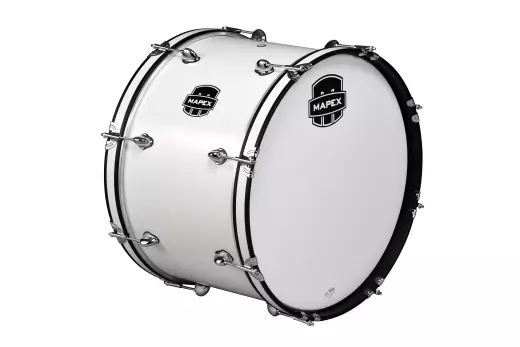 Mapex Marching - Contender Series Bass Drum 24x14 - Snow White
