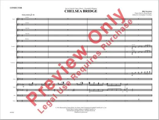 Chelsea Bridge - Strayhorn - Jazz Ensemble  - Gr. 4